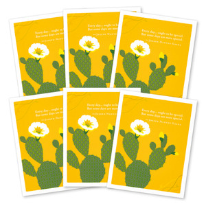 This image shows a 6-pack of the same thank you card.
