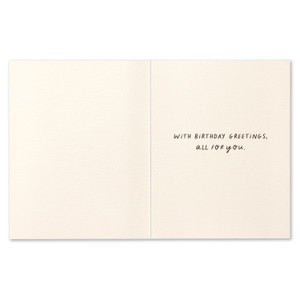 Birthday Card: Psst… Excuse me... Coming through…