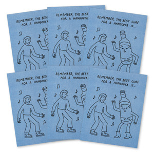 This image shows a 6-pack of the same thank you card.