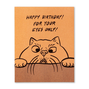 Happy birthday! For your eyes only!