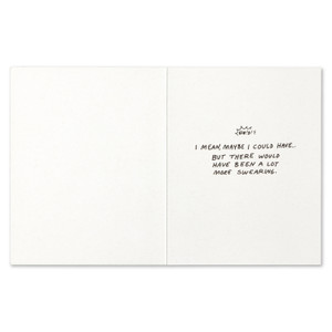 Thank You Card: Thank you! I couldn't have done it without you!