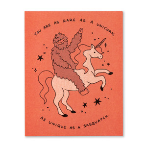 Thank You Card: You are as rare as a unicorn...