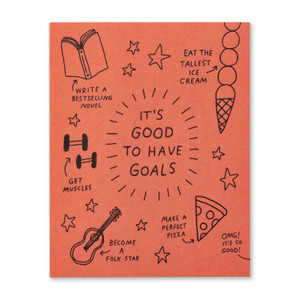 It's good to have goals.