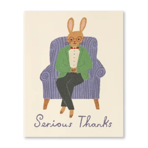 Thank You Card: Serious Thanks