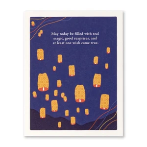 Birthday Card: May today be filled with real magic...