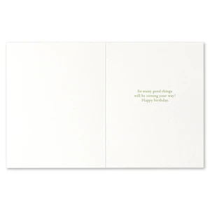 Birthday Card: You're here and it's now...
