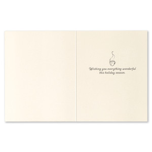 Holiday Card: Happy hearts, twinkly lights, and cozy nights.