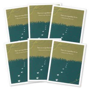 This image shows a 6-pack of the same thank you card.
