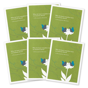 This image shows a 6-pack of the same thank you card.