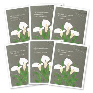 Sympathy Card: "Life starts with love and ends with love."