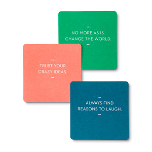 Three individual cards.