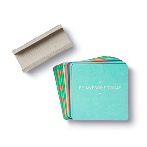 Cards out of stand, spread out. 