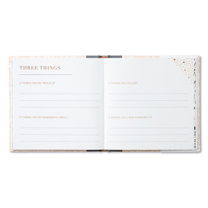 This page has a quote on the left side, as well as a fill in the blank section on both sides. 