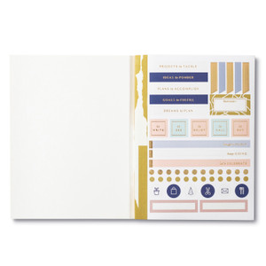 Inside page of the sticker book