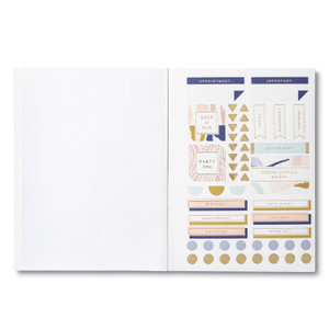 Inside page of the sticker book