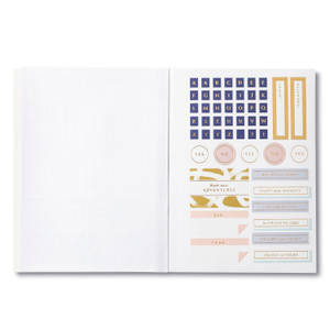 Inside page of the sticker book