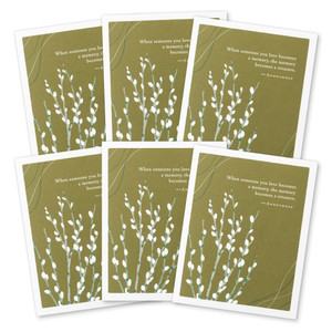 This image shows a 6-pack of the same thank you card.