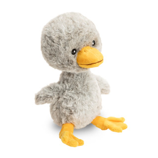 Side view of the Finding Muchness duckling plush.