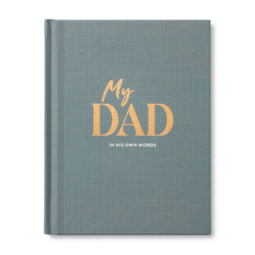 The front cover of "My Dad" features the title in the center, and a blue background