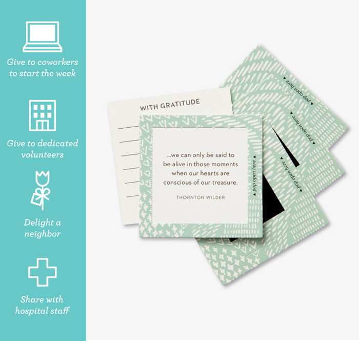 Thank You ThoughtFulls: 30 Surprise Pop-Open Cards | Compendium