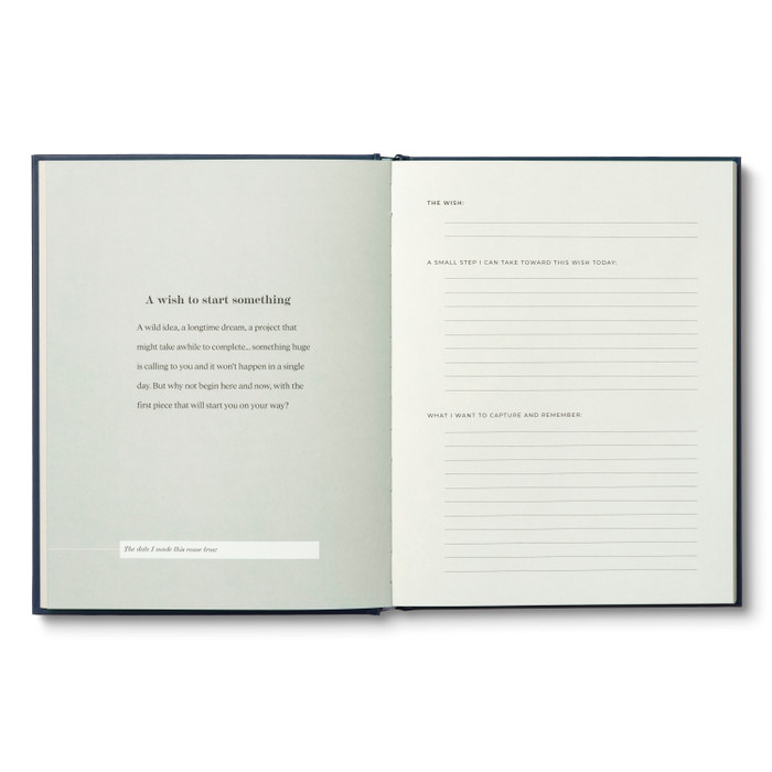 Wish List | Activity Book and Guided Journal, Hardcover | Compendium