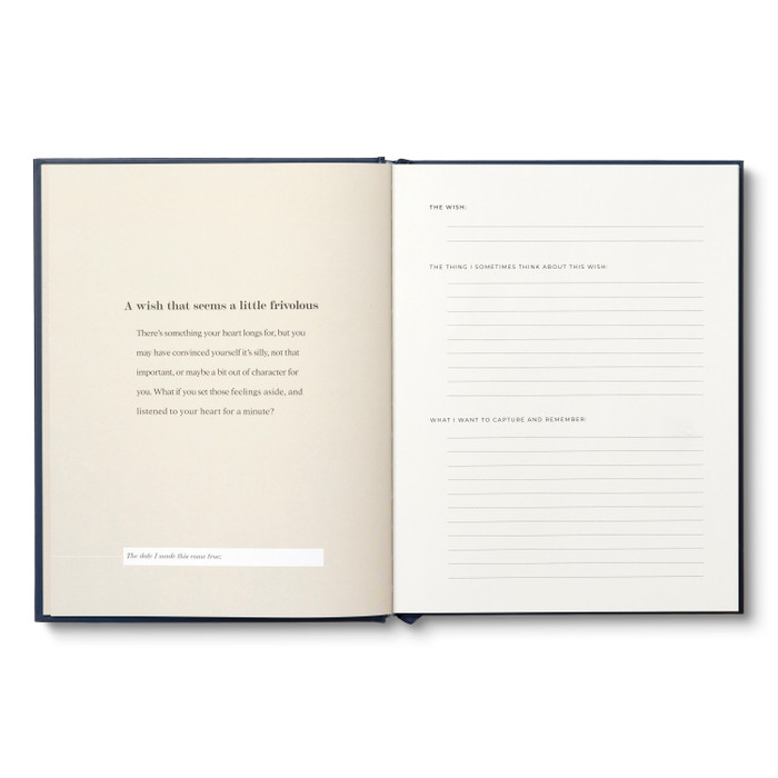 Wish List | Activity Book and Guided Journal, Hardcover | Compendium