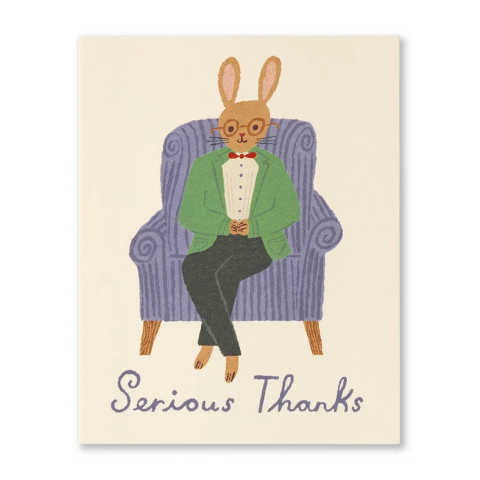 Thank You Card: Serious Thanks
