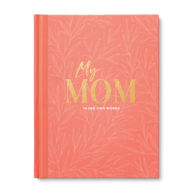 The front cover of "My Mom" features the title in the center, and a pink floral background