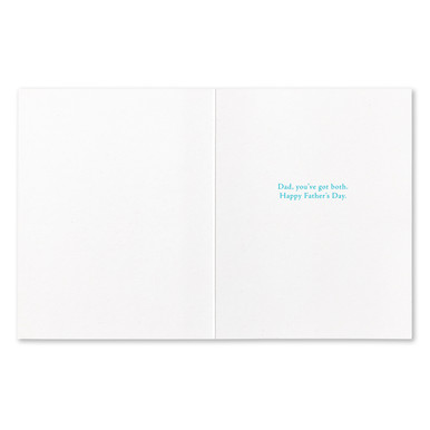The inside of this card features a white background and a quote in the middle of the card. 