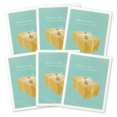 This image shows a 6-pack of the same thank you card.