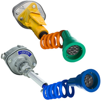 8195 - PULL AWAY PLUG SC-6AO WITH 20' STRAIGHT CABLE, 6 CONTACT, 2 J SLOT