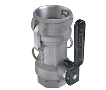 1777DL-SS15 - 1-1/2" KAMVALOK COUPLER, SST, TFE/ FLUOROCARBON, FNPT, LOCKING ARMS, LOCKING LEVER