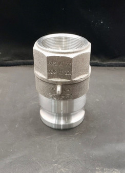 1612AN-AL20 - 2" KAMVALOK ADAPTOR, ALUM, FLUOROCARBON, FNPT