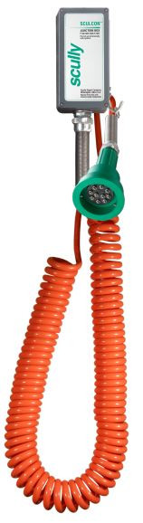 31766 - CLAMP AND CABLE ASSEMBLY, GROUNDING CABLE, BLACK COILED CABLE, 32'