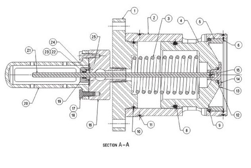 VCPL4 - 4" VALVE CYLINDER PARTS LIST