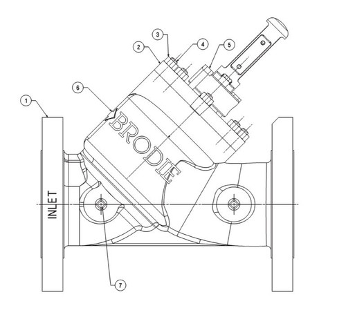 brodie bv series valve exploded view