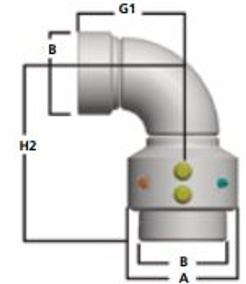 3730-0101 - 1" CAST SST SWIVEL JOINT BUNA-N MAIN AND OUTER SEALS