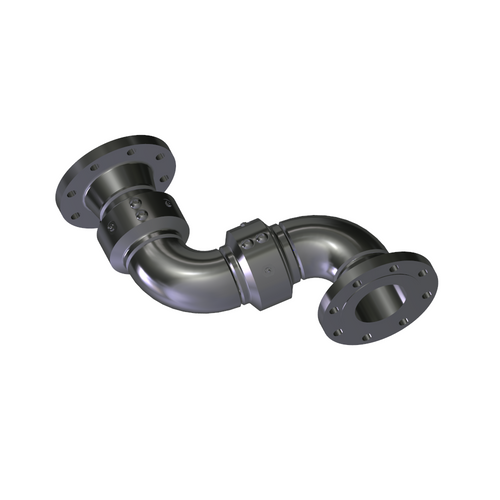 3950FO-0203 - 2" FAB SST SWIVEL JOINT TFE/GTR MAIN FELT DUST SEAL