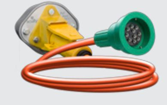 36161 - PULL AWAY PLUG WITH 20' STRAIGHT CABLE, 10 CONTACT, 4 J SLOT