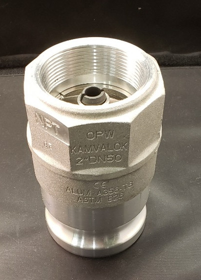 1611AN-AL20 - 2" KAMVALOK ADAPTOR, ALUM, BUNA, FNPT