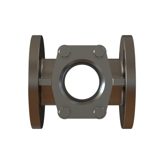 1520FSK-0403 - 4" VISI-FLO, 150# FLANGE, CST, TEFLON, SHIELDED