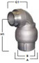 3630VOG-0151-1 1/2 ALUM SWIVEL JOINT BUNA-N MAIN AND OUTER HC ANOD.