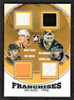 2013 In the Game #F-09 Mario Lemieux / Tom Barrasso / Ron Francis / Jaromir Jagr Quad Game Worn Jersey Relic