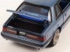 1989 Ford Mustang 5.0 LX - Shadow Blue Metallic with Custom 7-Spoke Wheels and Blue Interior - "Detroit Speed, Inc." Limited Edition - 1:18 Diecast Model Car by GMP