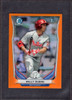 2014 Bowman Chrome #6 Kelly Dugan 1st Orange Mini Refractor 01/10