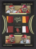 2016 Panini Black Gold Collegiate #22 Cody Kessler / Nelson Agholor / Su'a Cravens / Tre Madden Quad Materials Jersey Patch 04/25