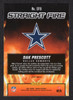 2021 Panini Mosaic #SF8 Dak Prescott Straight Fire Silver Prizm