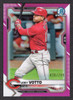 2021 Bowman Chrome #2 Joey Votto Pink Refractor 020/299