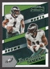 2022 Panini Contenders #TDT-PHI Jalen Hurts / A.J. Brown Touchdown Tandems Green Foil