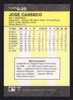 1986 Fleer #U-20 Jose Canseco Rookie/RC